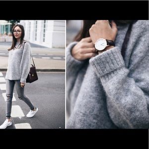 H&M Gray Mohair Sweater
